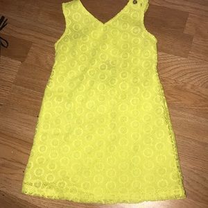 Bright yellow dress